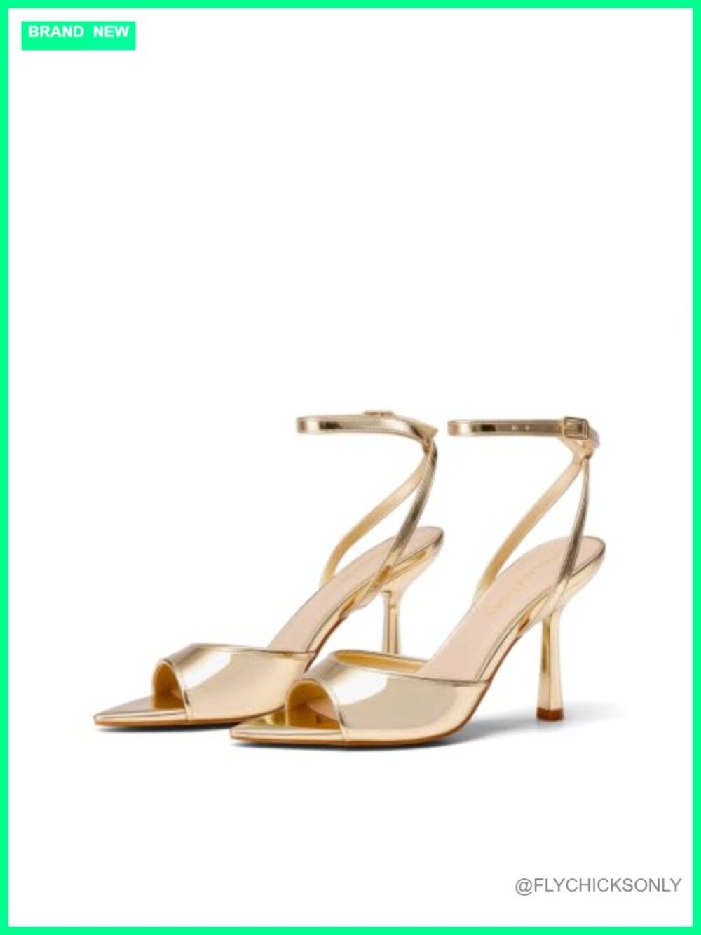 Stiletto Kitten Heeled Sandals Pointed Toe Faux Leather Prom Dress Shoes